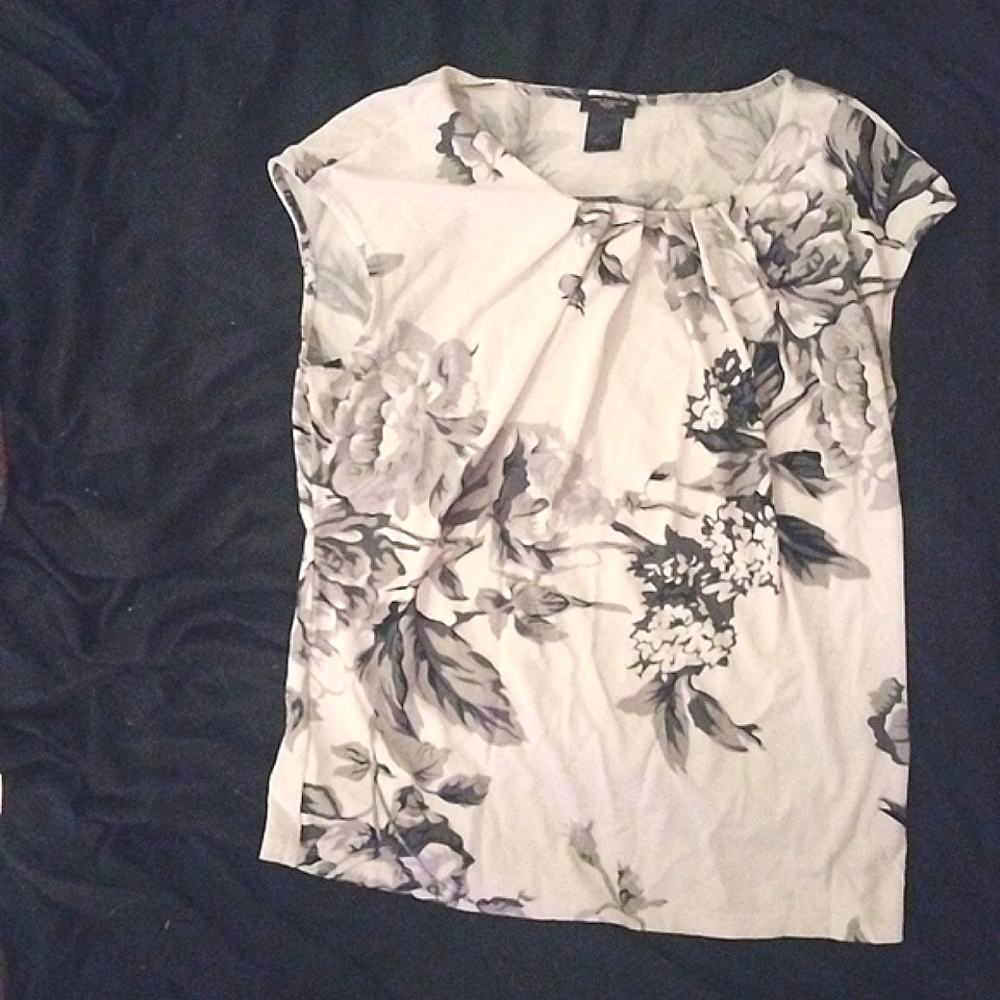 Ann Taylor Petite Pleated Blouse